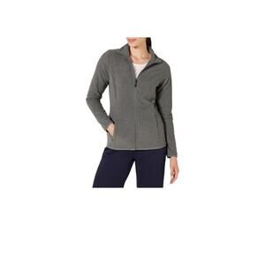 Women's Size 5X Grey Fleece Jacket – Soft, Lightweight Full-Zip Outerwear